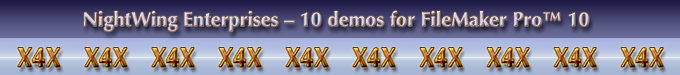 FileMaker Pro 10.x demos and custom developer examples - X4X!