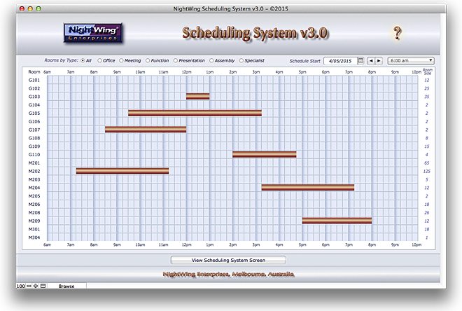Scheduling System - Interactive Gantt Chart